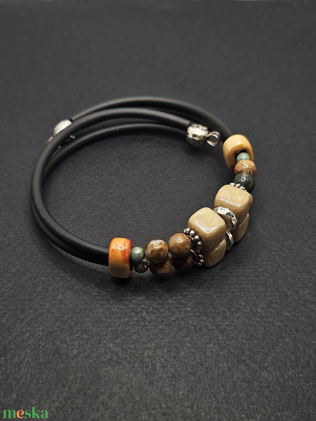 Két soros karperec - ékszer - karkötő - memóriadrótos karkötő - Meska.hu