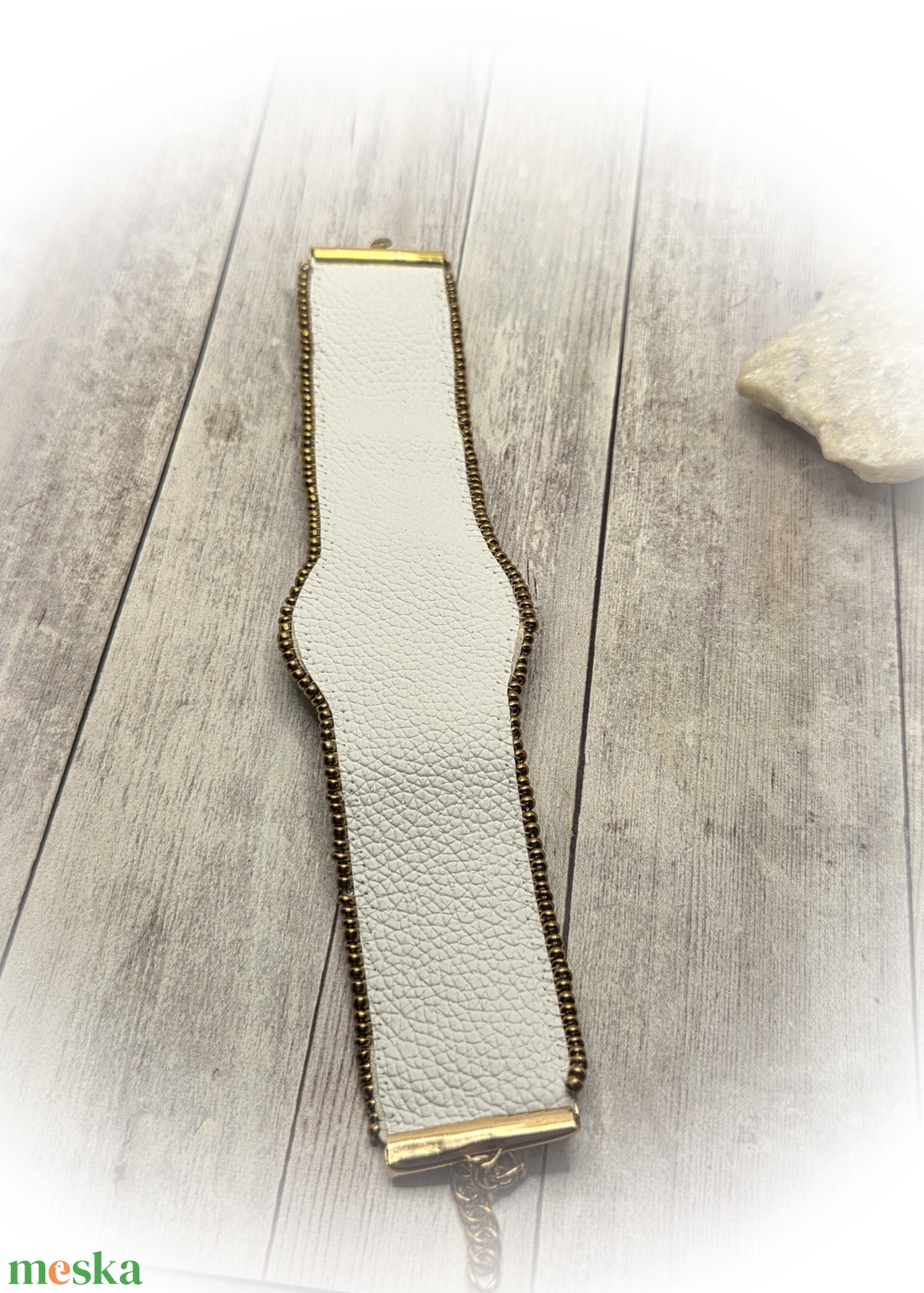 Életfás himzett karkötő - ékszer - karkötő - széles karkötő - Meska.hu