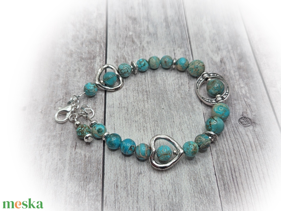 Jáspis karlánc - ékszer - karkötő - ásványkarkötő - Meska.hu