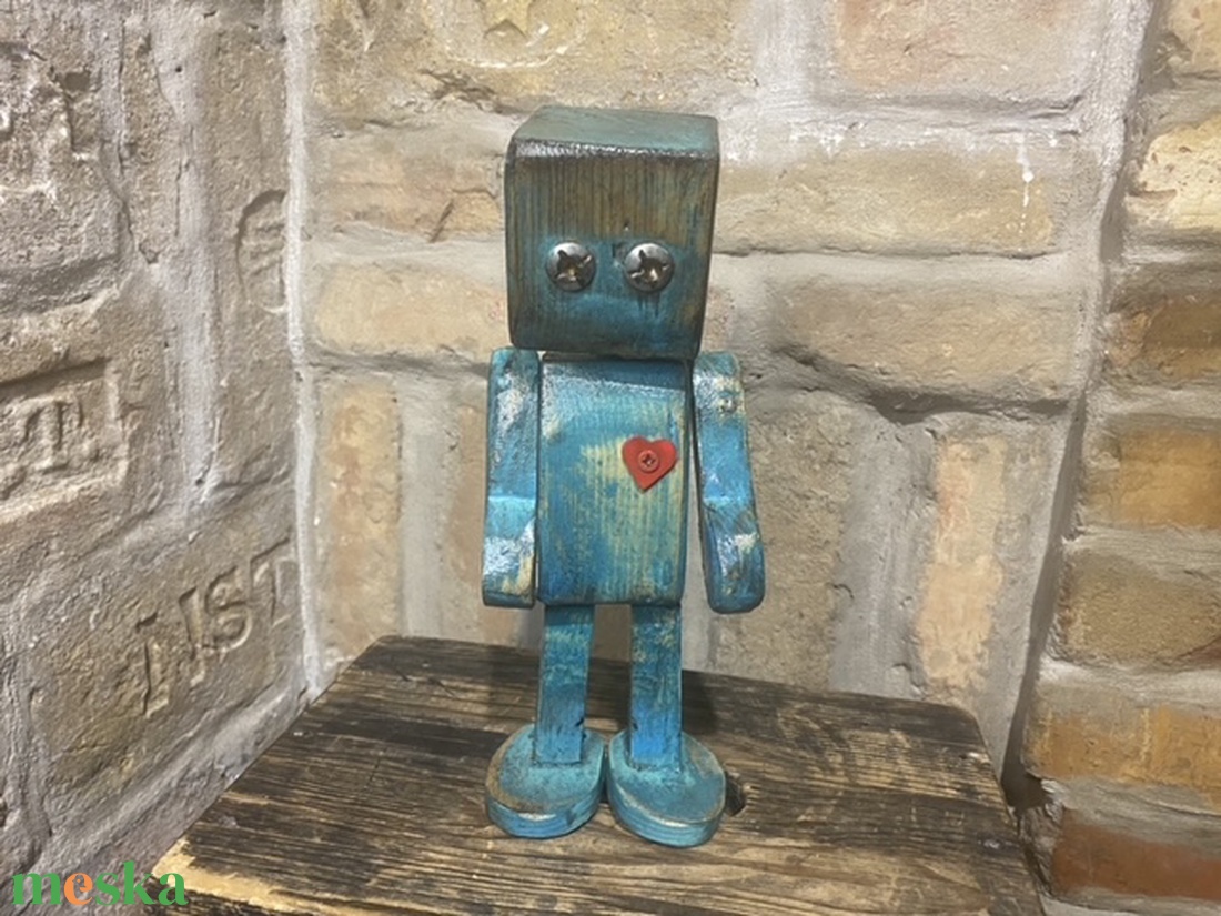 Fafiú kékben - művészet - makett, modell - Meska.hu