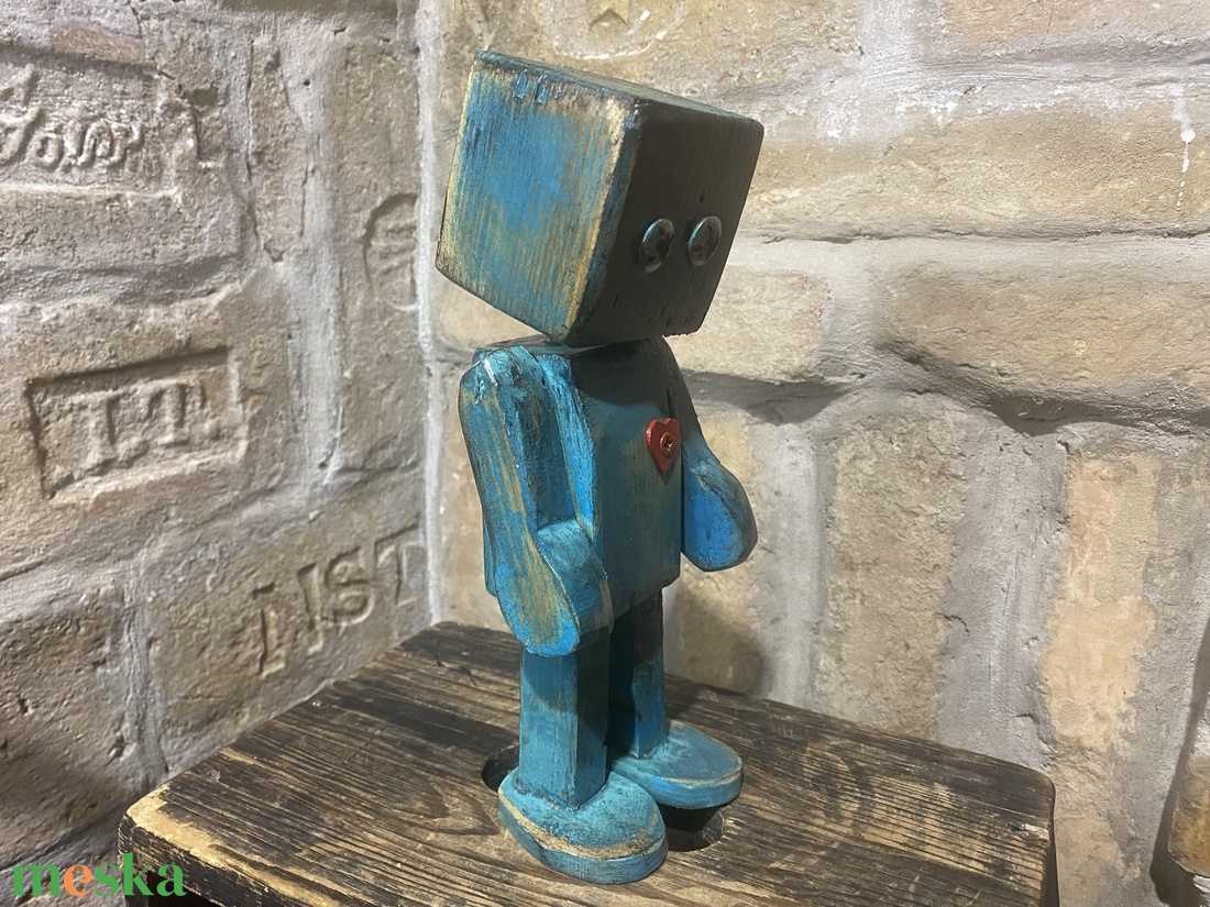 Fafiú kékben - művészet - makett, modell - Meska.hu