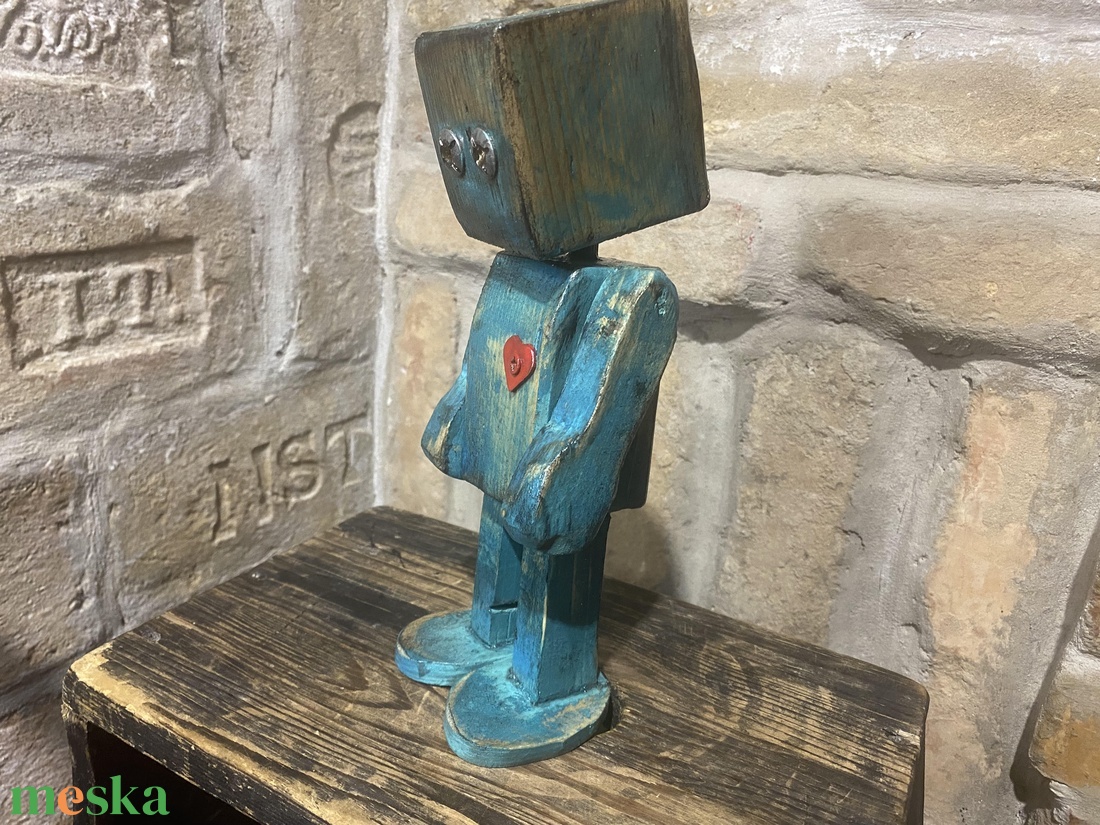 Fafiú kékben - művészet - makett, modell - Meska.hu