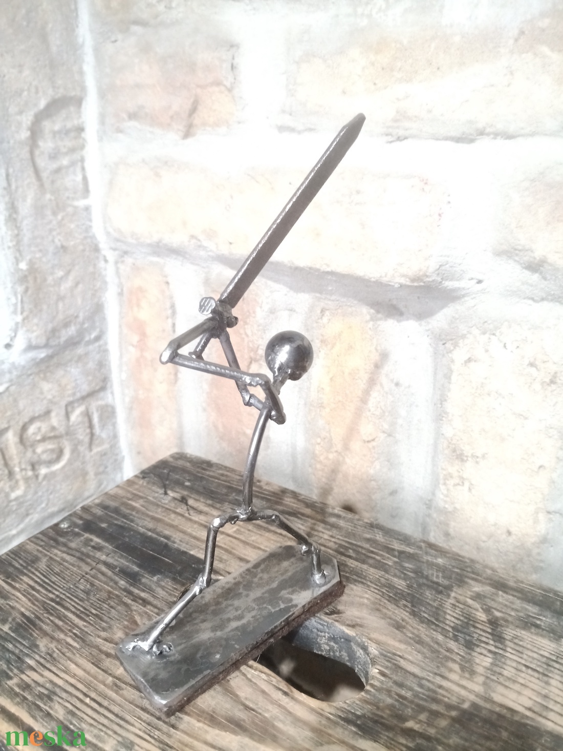 Fém harcos-karddal - otthon & életmód - dekoráció - dísztárgy - Meska.hu