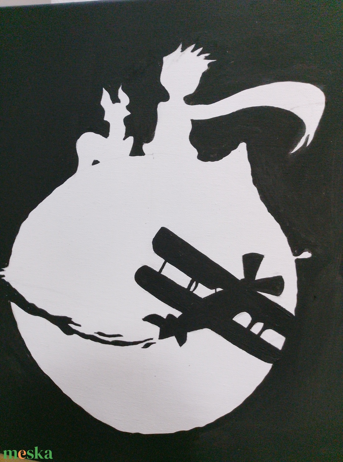 Kis herceg akrillfestmény  - művészet - festmény - akril - Meska.hu