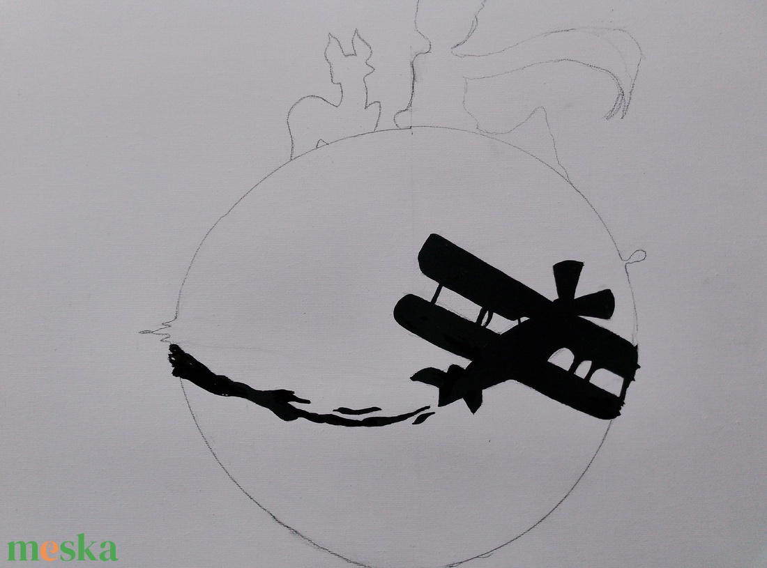 Kis herceg akrillfestmény  - művészet - festmény - akril - Meska.hu