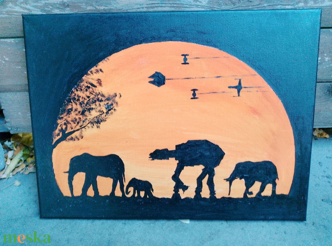 Star Wars akrillfestmény - művészet - festmény - akril - Meska.hu
