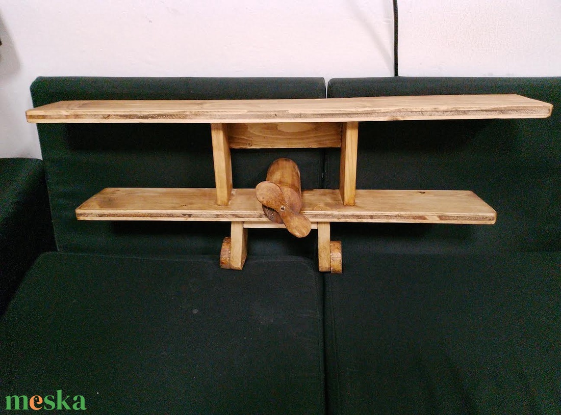 Repülőt mintázó, gyermekszoba polc - otthon & életmód - bútor - polc - Meska.hu