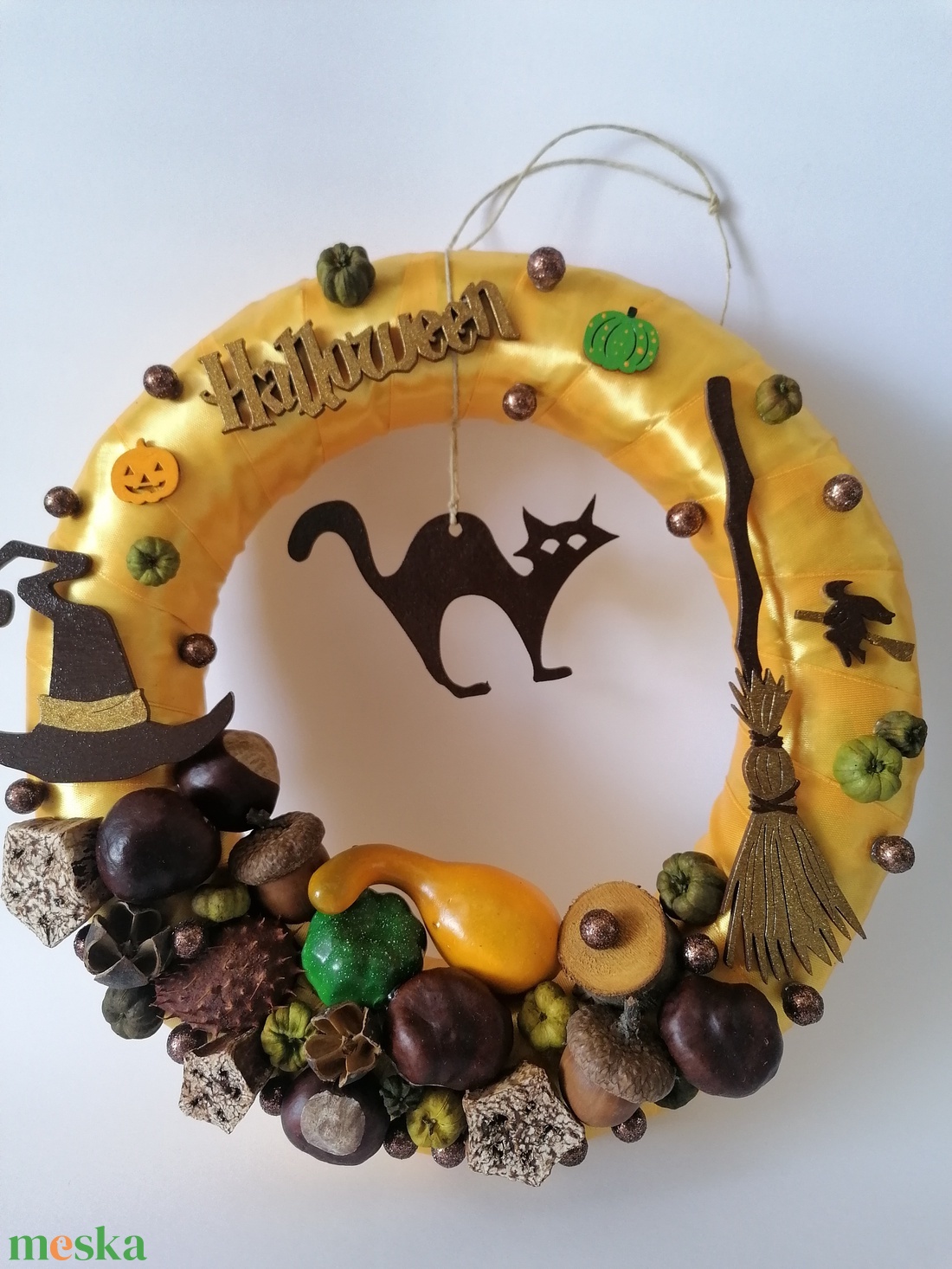 Halloween ajtódísz4 - aranysárga, macska - otthon & életmód - dekoráció - halloween - halloweeni ajtódíszek és ablakdíszek - Meska.hu Halloween ajtódísz4 - aranysárga, macska - otthon & életmód - dekoráció - halloween - halloweeni ajtódíszek és ablakdíszek - Meska.hu