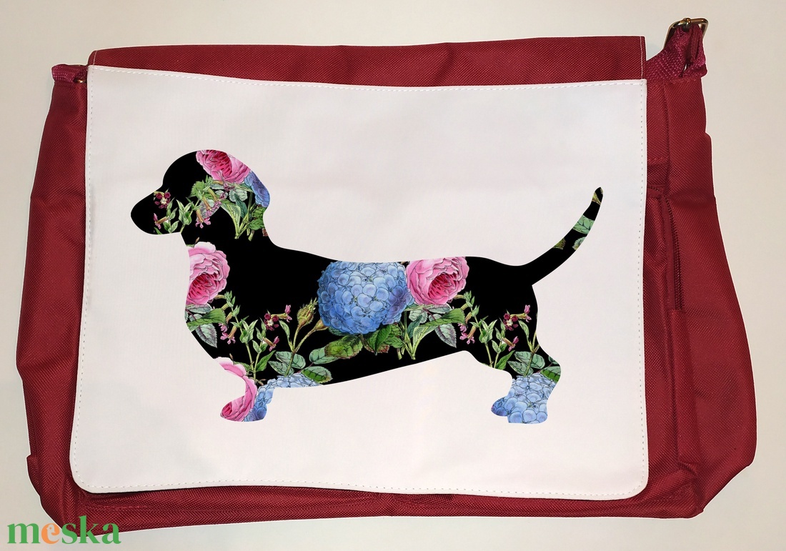 Nagyméretű egyedi oldaltáska - táska & tok - kézitáska & válltáska - vállon átvethető táska - Meska.hu