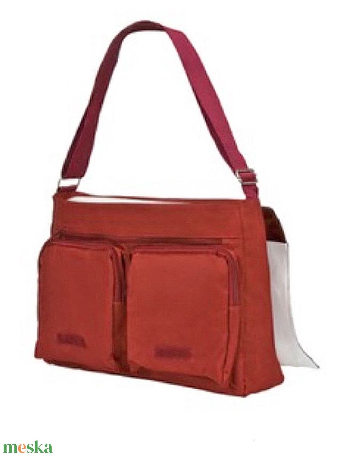 Nagyméretű egyedi oldaltáska - táska & tok - kézitáska & válltáska - vállon átvethető táska - Meska.hu
