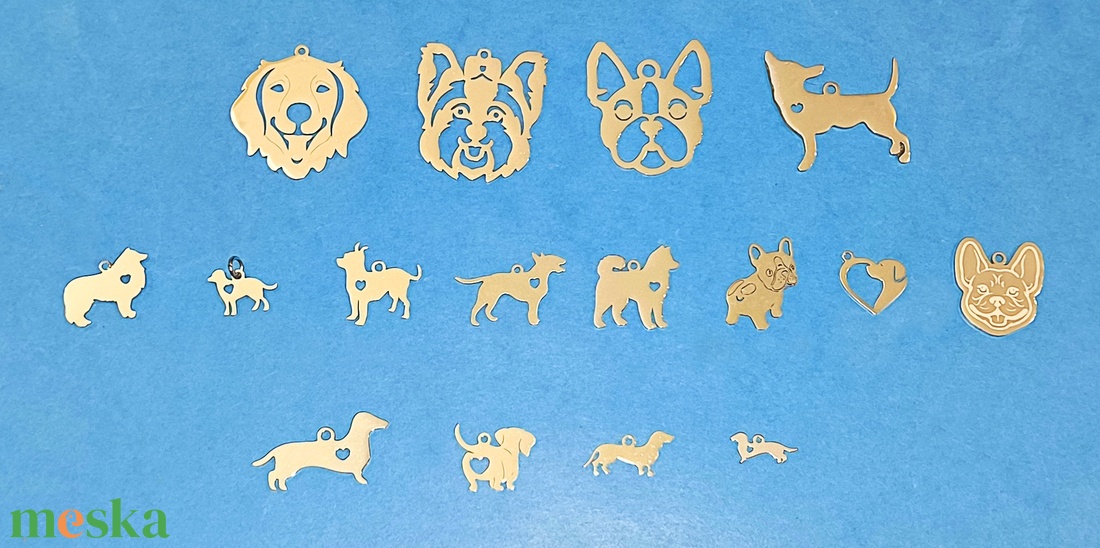 Kutyás nemesacél kulcstartó vagy nyaklánc - ékszer - nyaklánc - medálos nyaklánc - Meska.hu