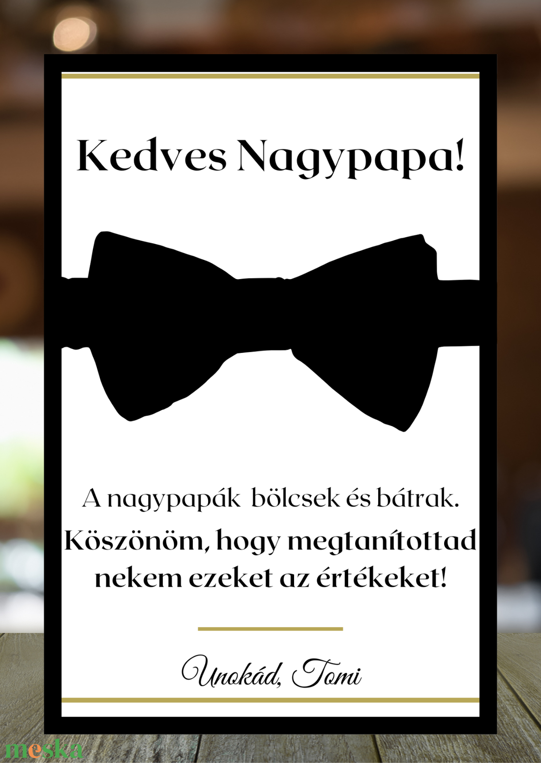 Nagypapa ajándék - otthon & életmód - papír, írószer - Meska.hu