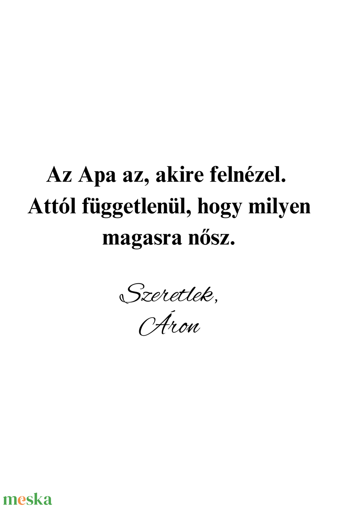 Apa köszöntő ajándék - esküvő - emlék & ajándék - szülőköszöntő ajándék - Meska.hu