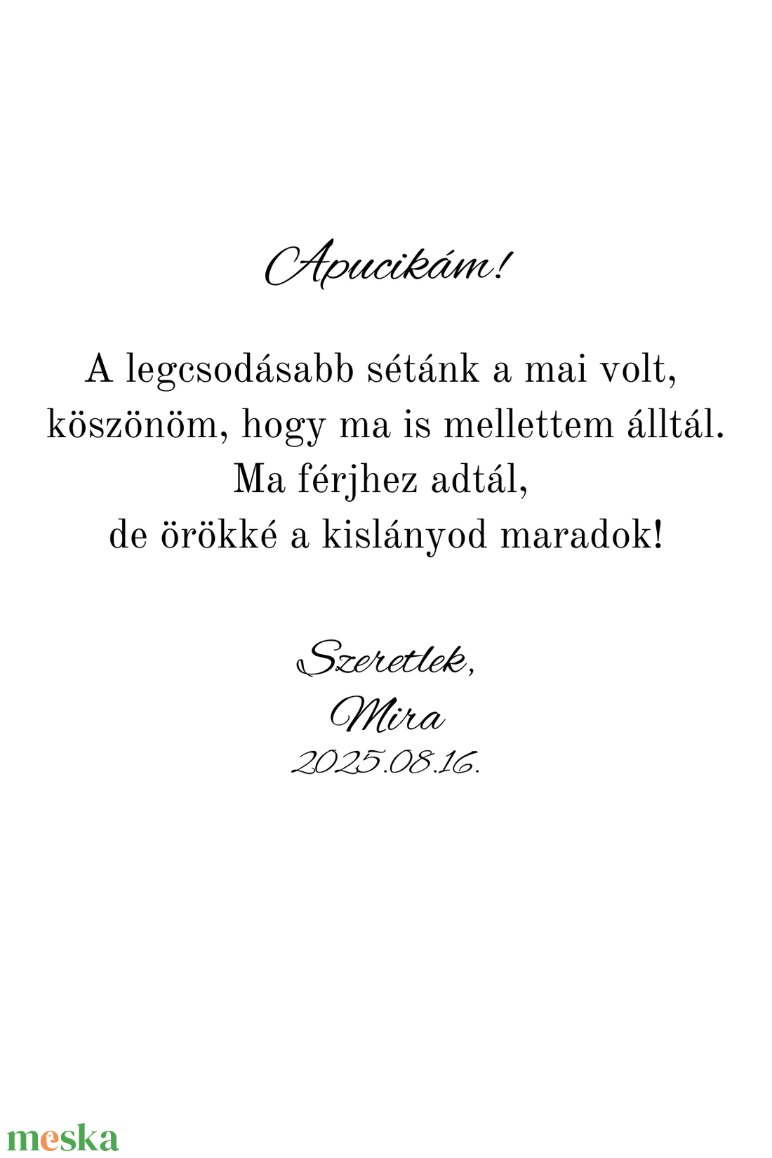 Apa köszöntő ajándék - esküvő - emlék & ajándék - szülőköszöntő ajándék - Meska.hu