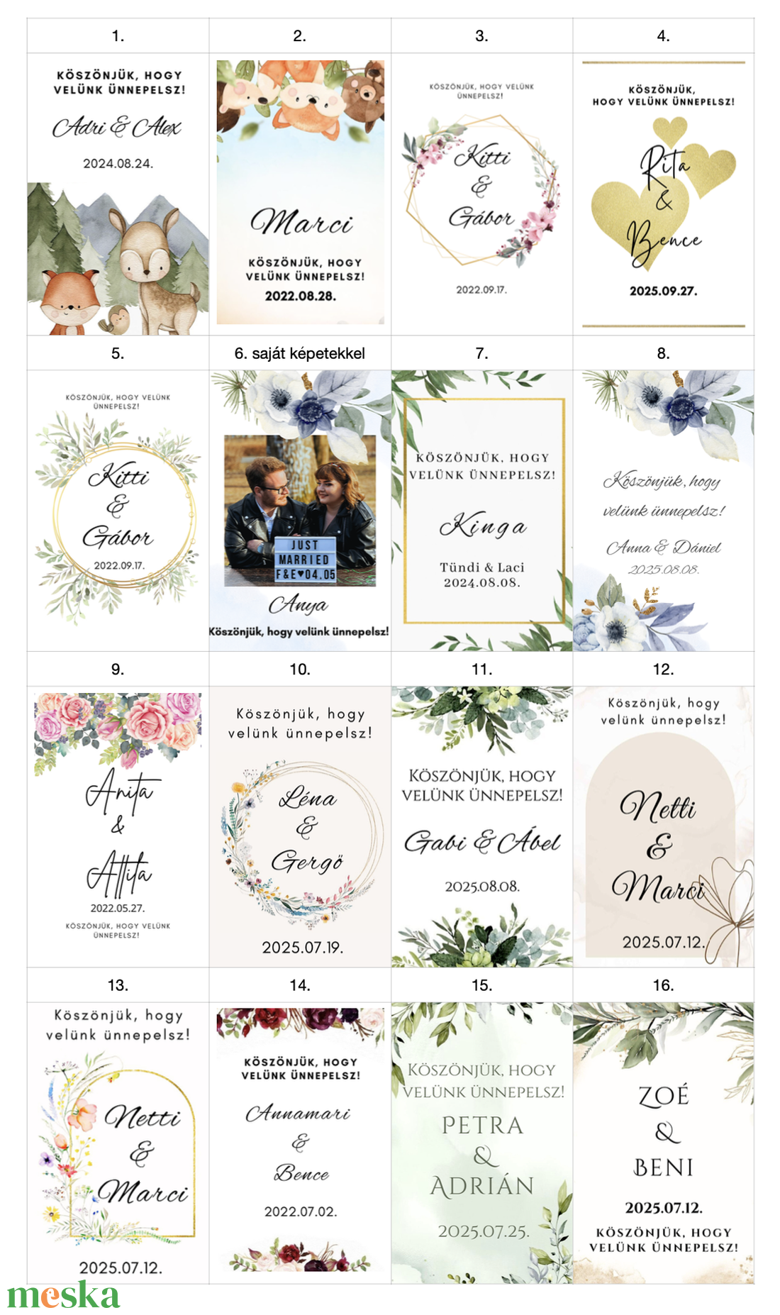 Köszönőajándék - esküvő - emlék & ajándék - köszönőajándék - Meska.hu