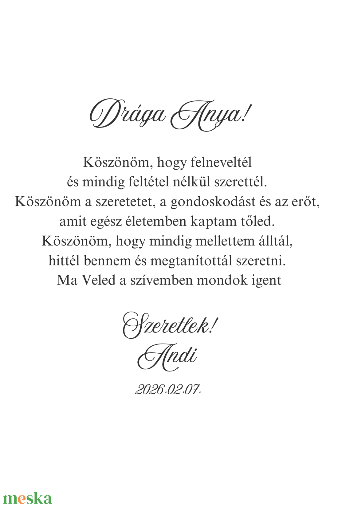 Szülőköszöntő / Nagymama köszöntő - esküvő - emlék & ajándék - szülőköszöntő ajándék - Meska.hu