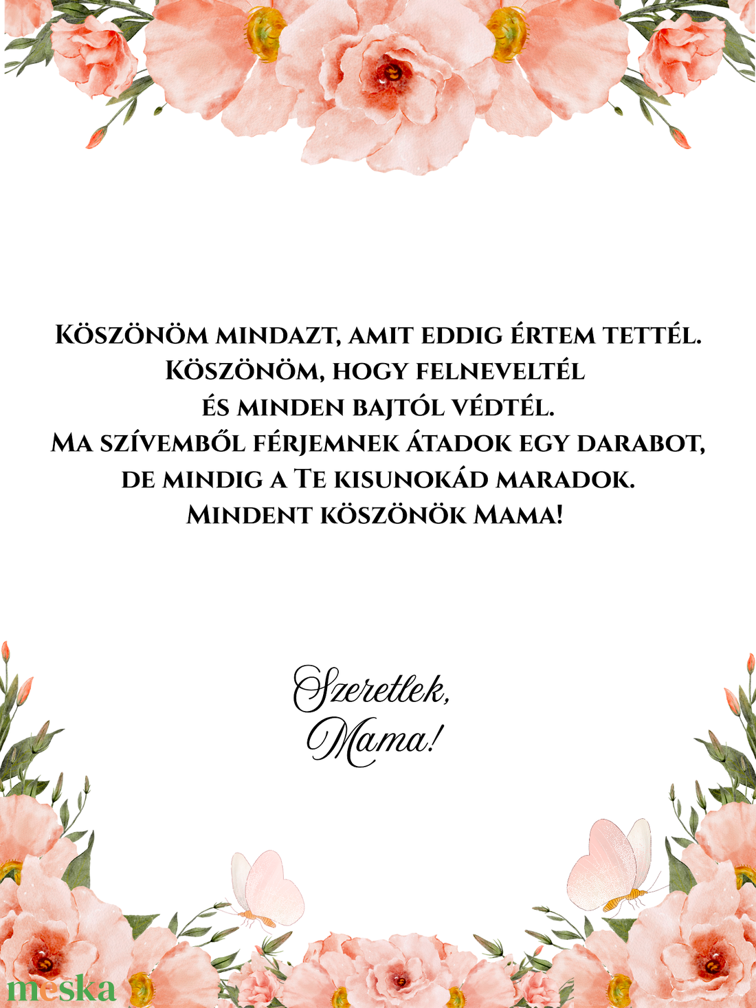 Nagymama köszöntő - esküvő - emlék & ajándék - szülőköszöntő ajándék - Meska.hu