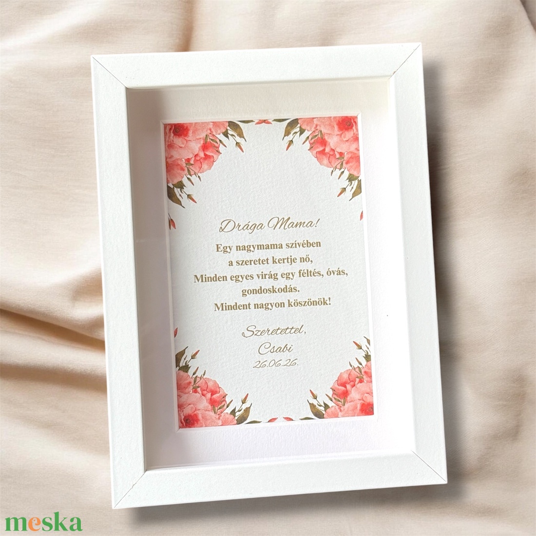 Szülőköszöntő / Nagymama köszöntő - esküvő - emlék & ajándék - szülőköszöntő ajándék - Meska.hu