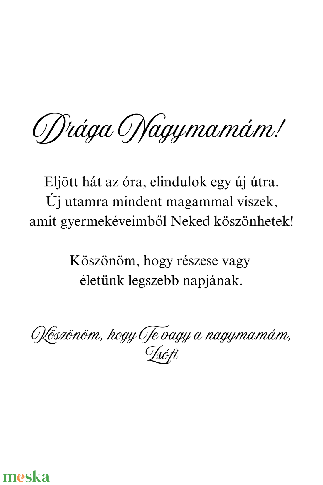 Szülőköszöntő / Nagymama köszöntő ajándék - esküvő - emlék & ajándék - szülőköszöntő ajándék - Meska.hu