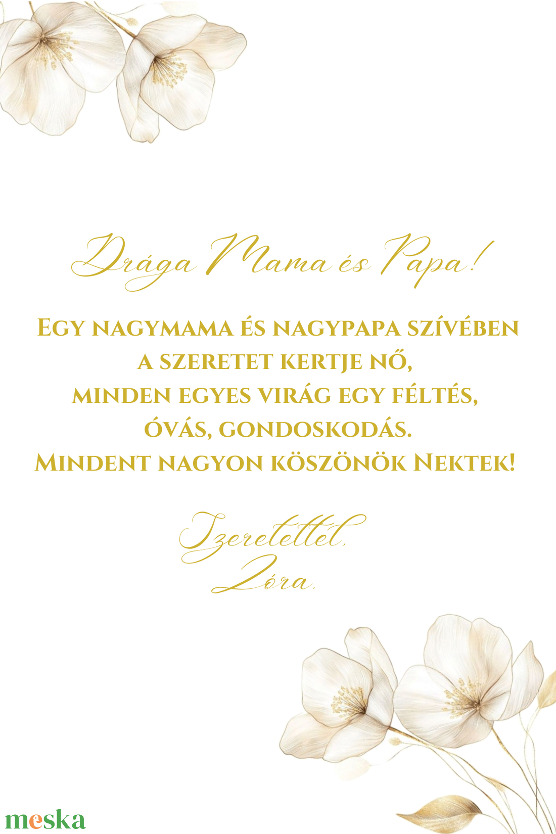 Szülőköszöntő / Nagymama köszöntő - esküvő - emlék & ajándék - szülőköszöntő ajándék - Meska.hu
