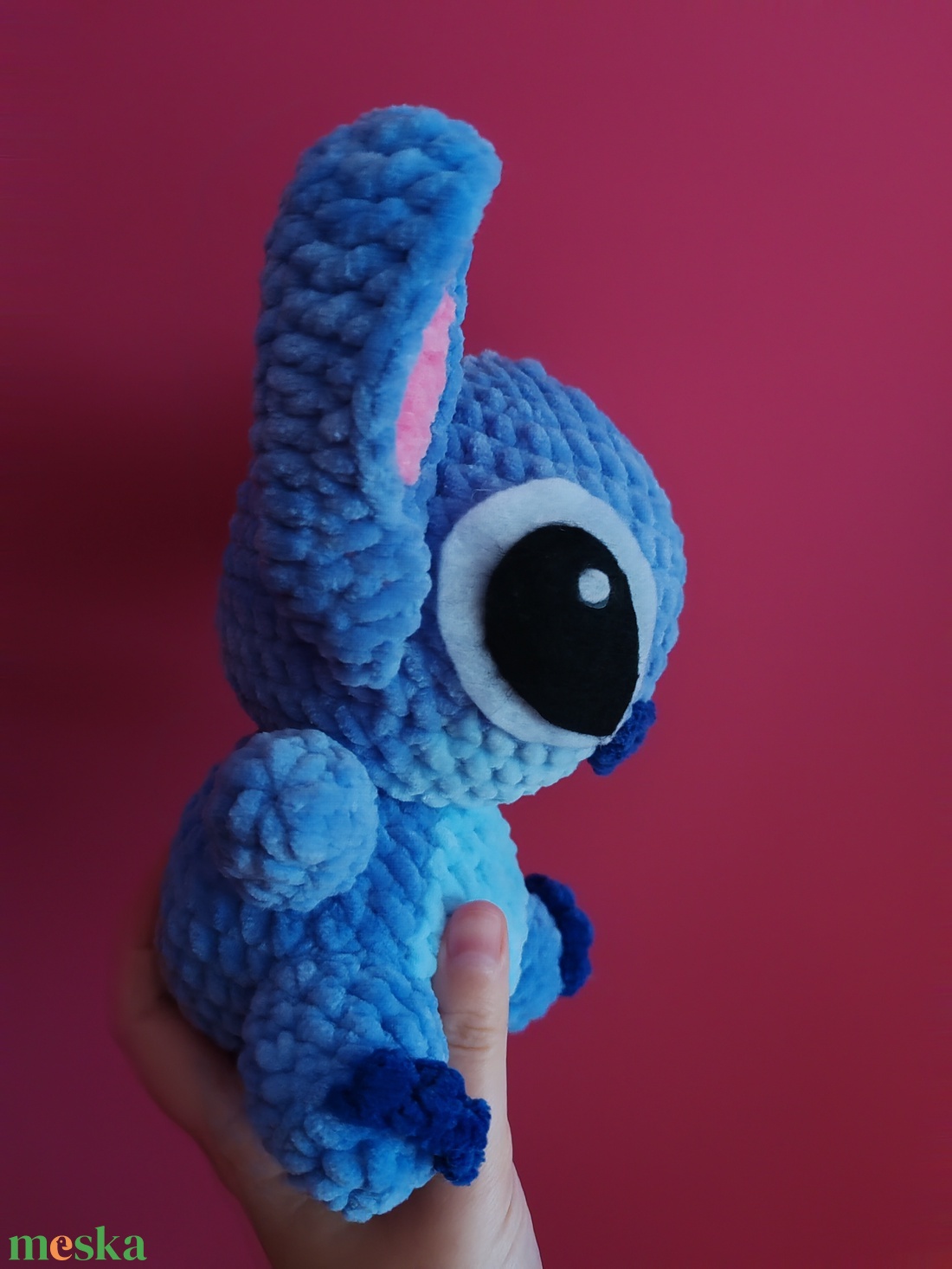 Horgolt Disney Stitch Inspirálta Kék Űrlény - 18 cm-es Amigurumi Plüssfigura Ajándékba vagy Dekorációnak - játék & sport - plüssállat & játékfigura - más figura - Meska.hu Horgolt Disney Stitch Inspirálta Kék Űrlény - 18 cm-es Amigurumi Plüssfigura Ajándékba vagy Dekorációnak - játék & sport - plüssállat & játékfigura - más figura - Meska.hu