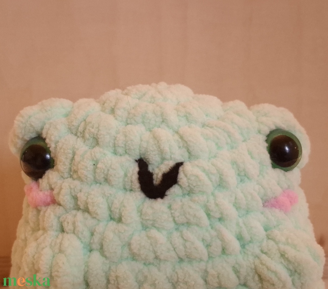 Amigurumi béka - játék & sport - plüssállat & játékfigura - béka - Meska.hu