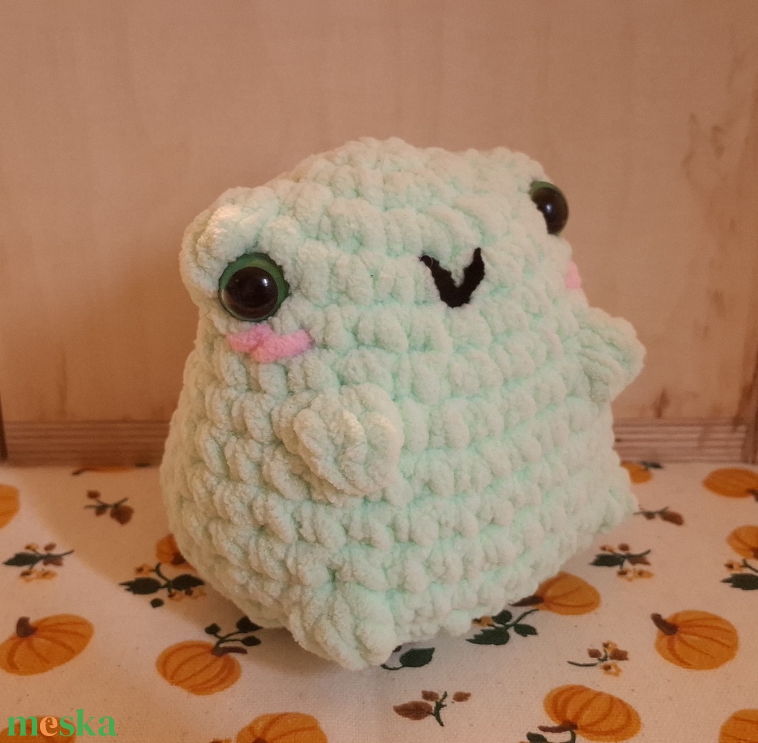 Amigurumi béka - játék & sport - plüssállat & játékfigura - béka - Meska.hu