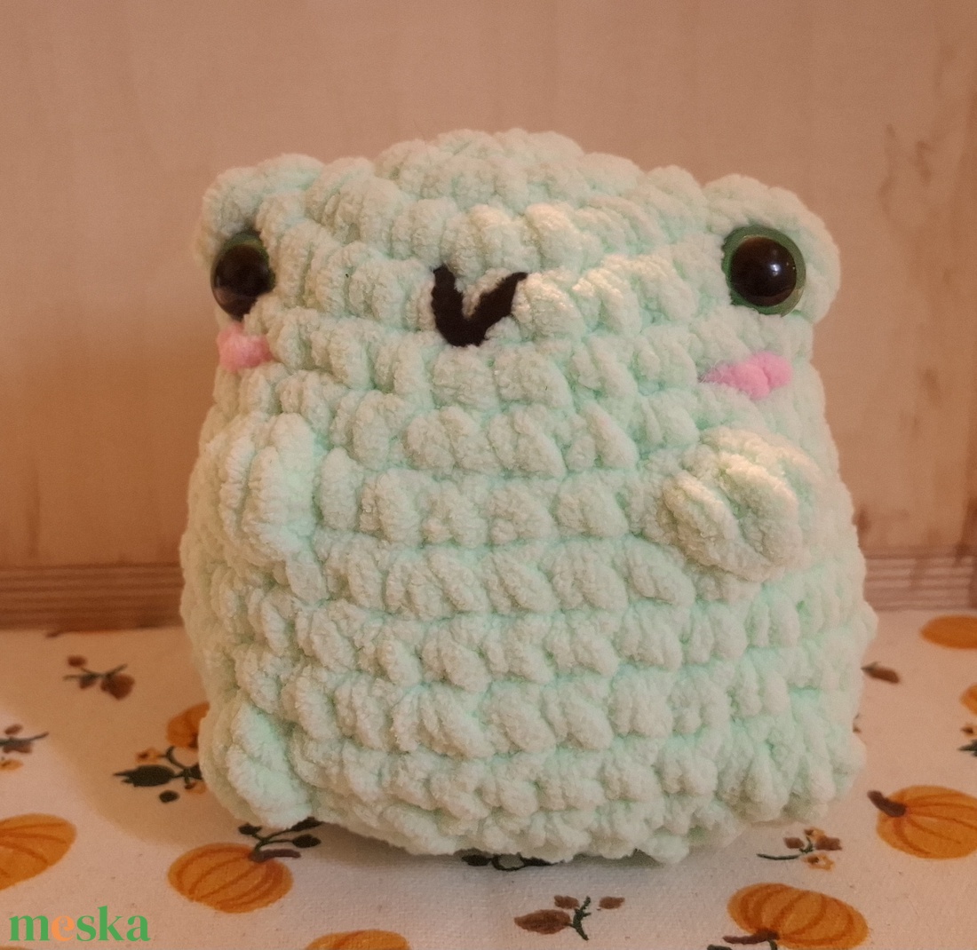 Amigurumi béka - játék & sport - plüssállat & játékfigura - béka - Meska.hu