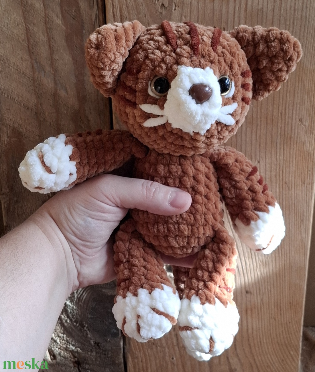 Amigurumi cica - játék & sport - plüssállat & játékfigura - cica - Meska.hu
