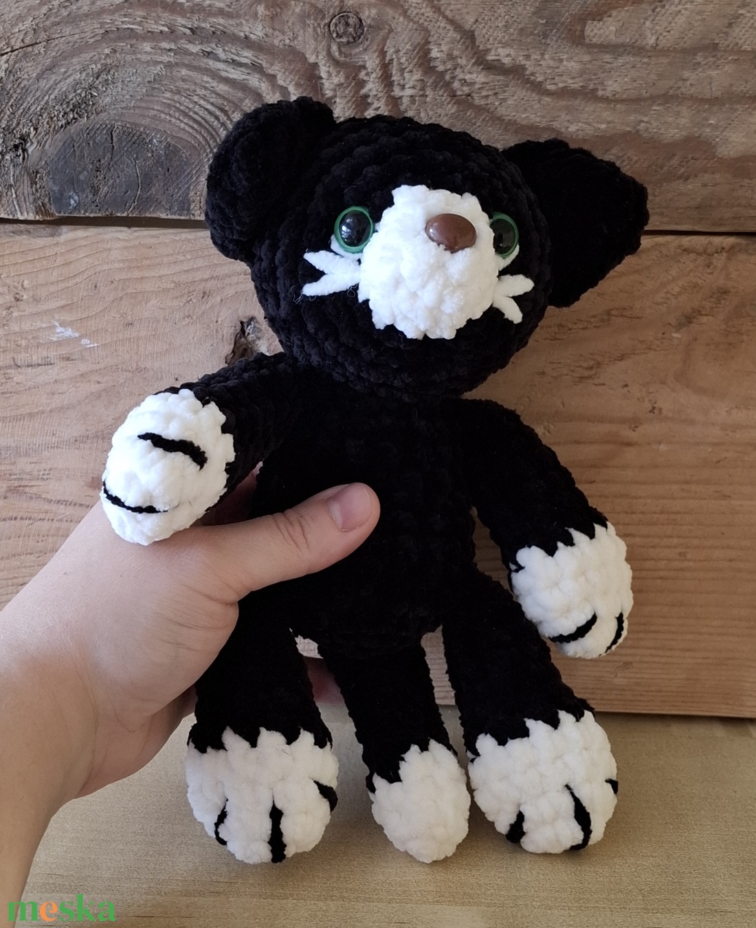 Amigurumi fekete cica - játék & sport - plüssállat & játékfigura - cica - Meska.hu Amigurumi fekete cica - játék & sport - plüssállat & játékfigura - cica - Meska.hu