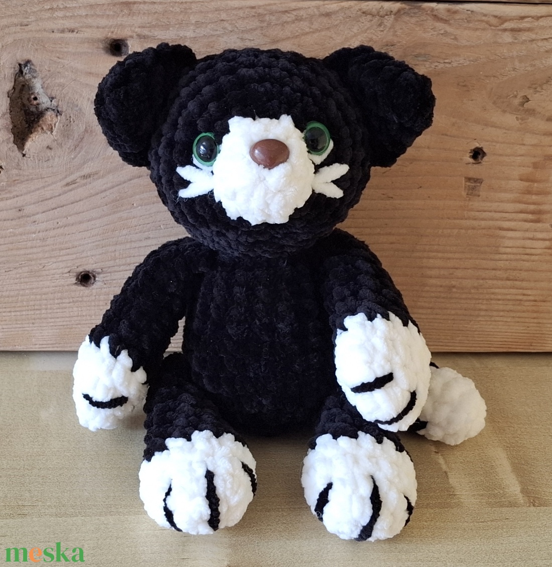 Amigurumi fekete cica - játék & sport - plüssállat & játékfigura - cica - Meska.hu Amigurumi fekete cica - játék & sport - plüssállat & játékfigura - cica - Meska.hu