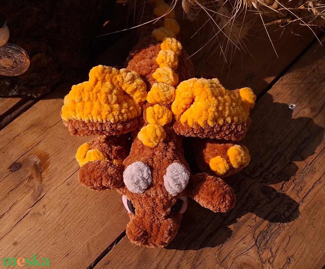 Őszi sárkány - játék & sport - plüssállat & játékfigura - más figura - Meska.hu