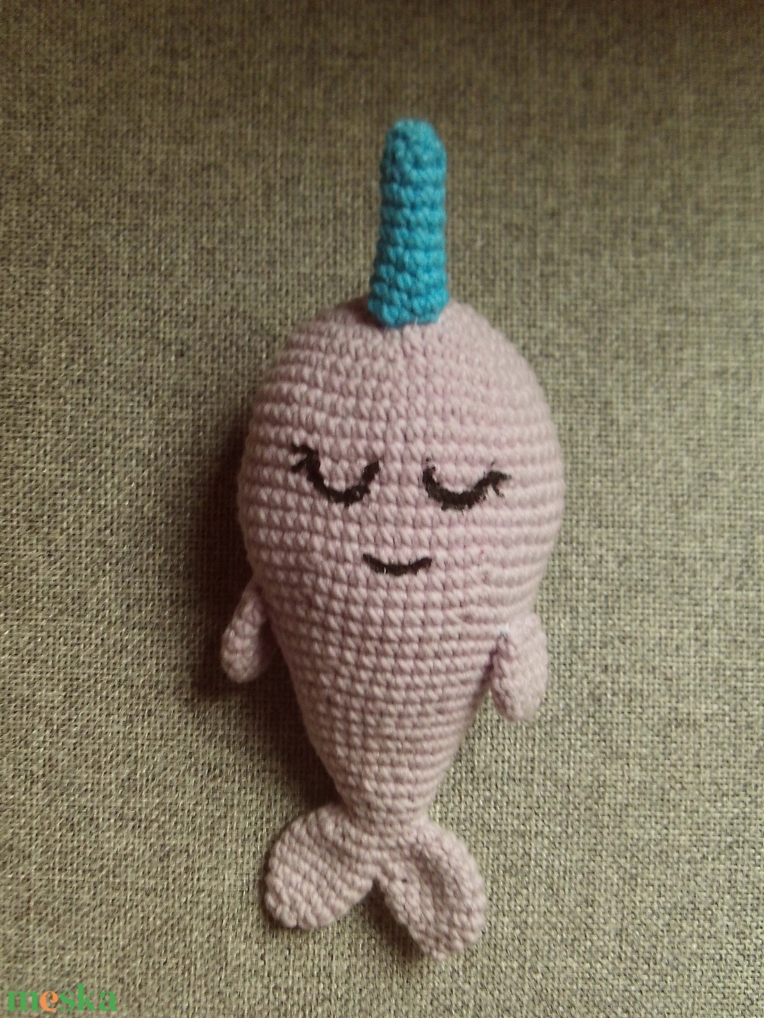 Amigurumi narvál - játék & sport - plüssállat & játékfigura - más figura - Meska.hu