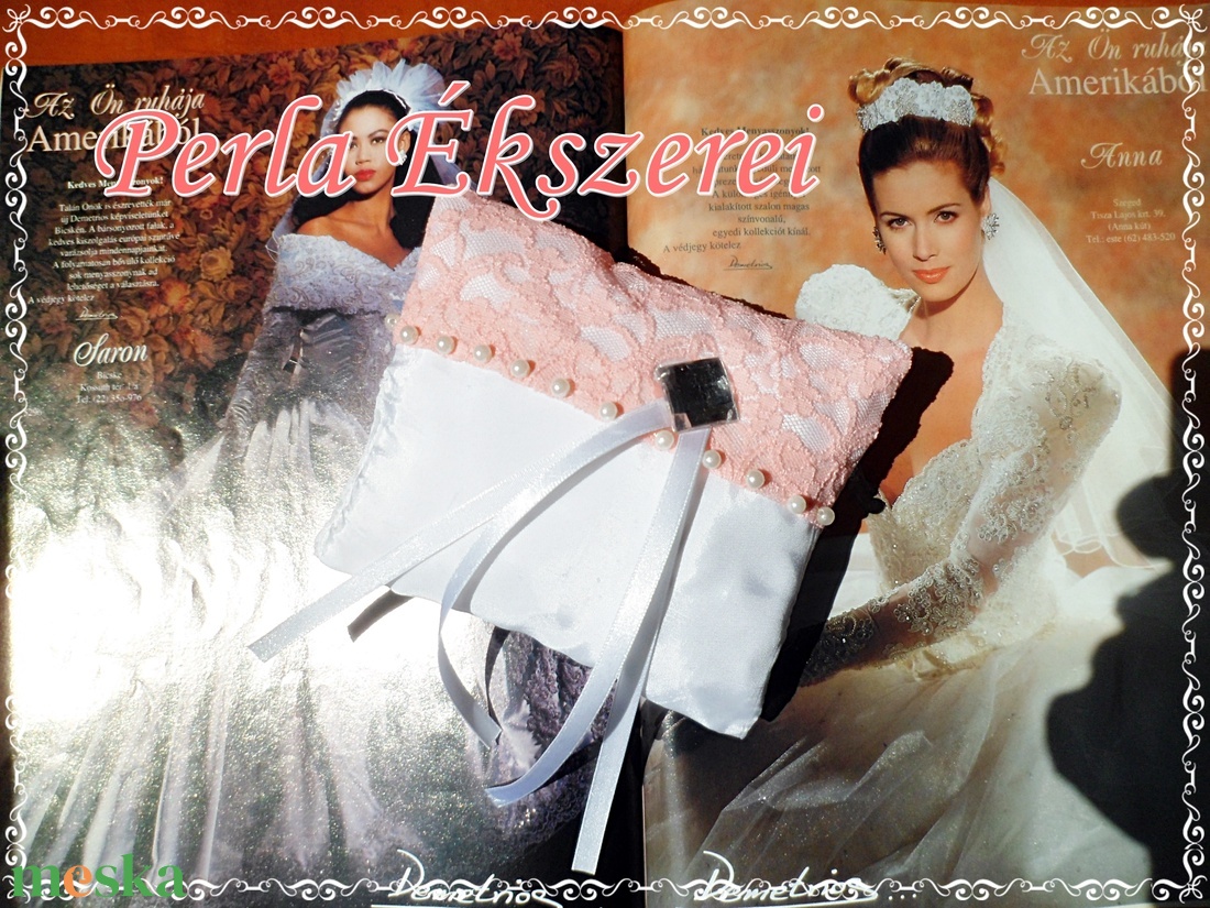 Rózsaszín áradat - esküvő - kiegészítők - gyűrűtartó & gyűrűpárna - Meska.hu Rózsaszín áradat - esküvő - kiegészítők - gyűrűtartó & gyűrűpárna - Meska.hu