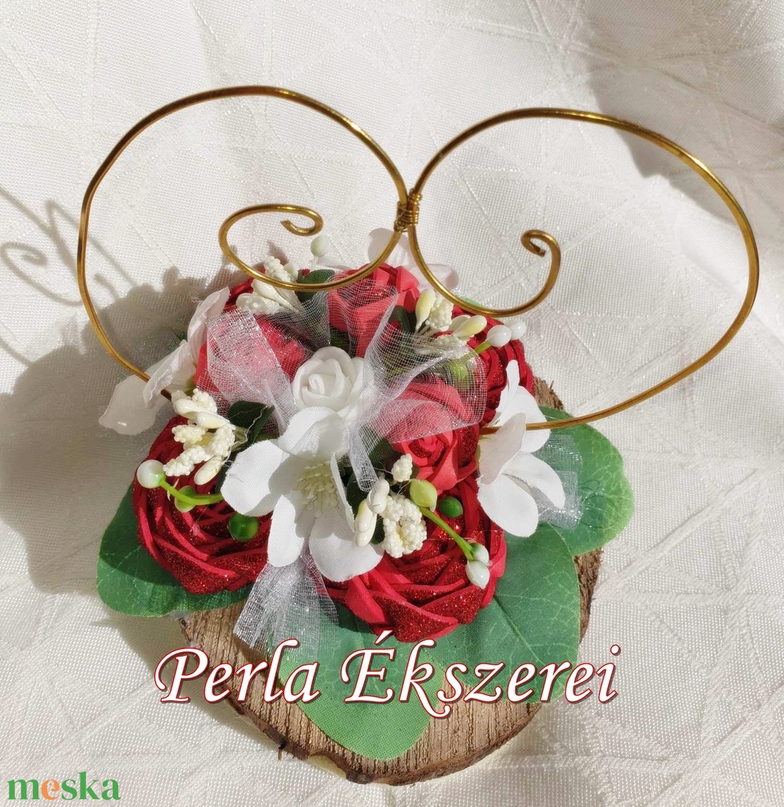Piros szerelem - esküvő - kiegészítők - gyűrűtartó & gyűrűpárna - Meska.hu Piros szerelem - esküvő - kiegészítők - gyűrűtartó & gyűrűpárna - Meska.hu