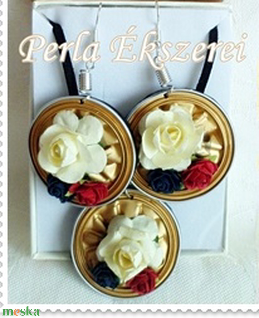 Virágos kapszula szett-Arany - ékszer - ékszerszett - Meska.hu Virágos kapszula szett-Arany - ékszer - ékszerszett - Meska.hu