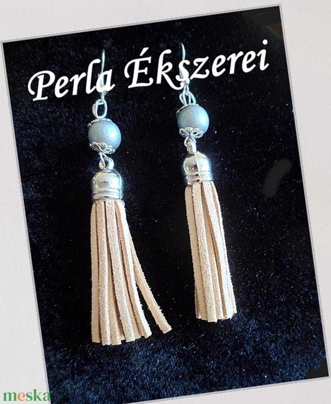 Krémszínű színvilág - ékszer - fülbevaló - rojtos fülbevaló - Meska.hu Krémszínű színvilág - ékszer - fülbevaló - rojtos fülbevaló - Meska.hu