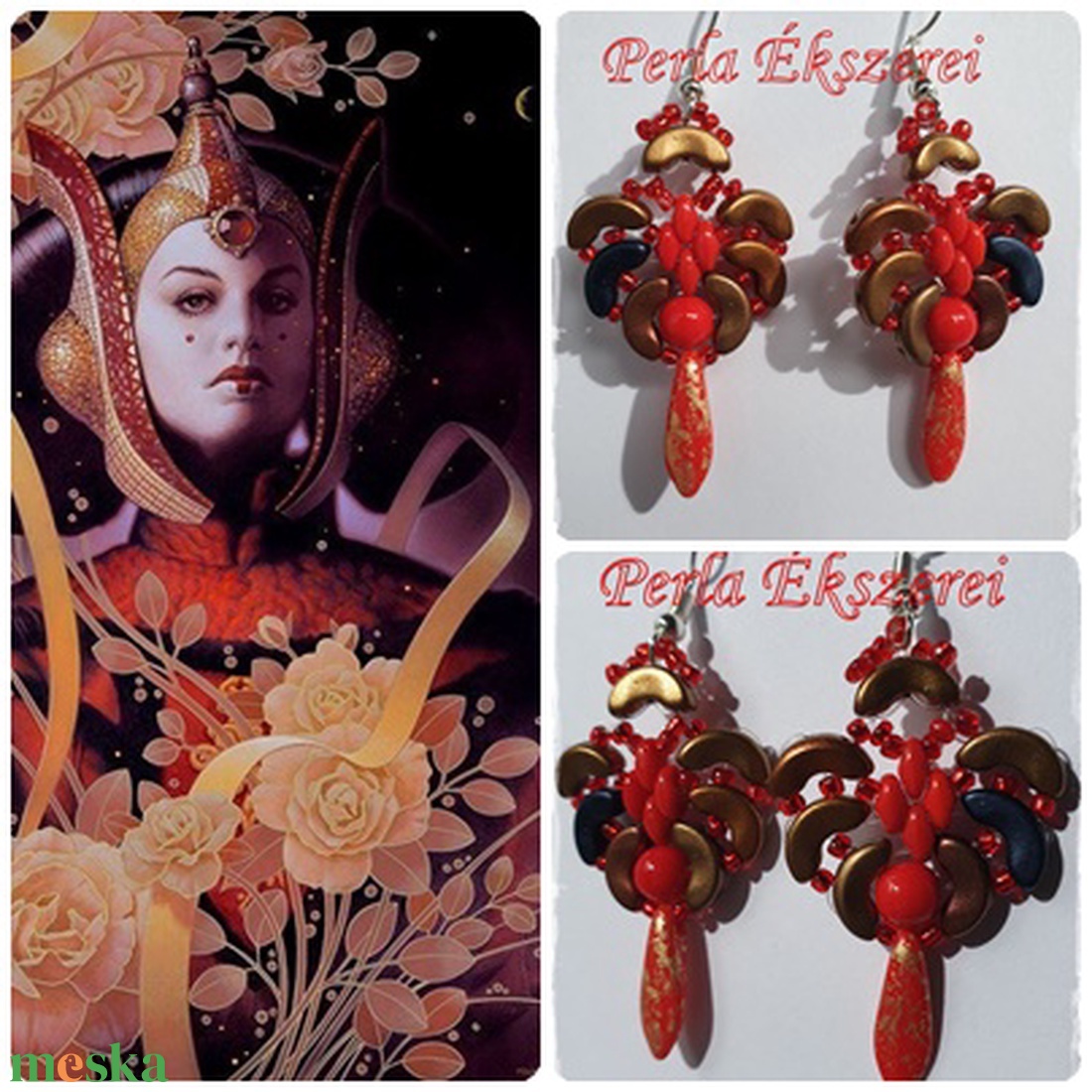 Padme szelencéje fülbevaló - ékszer - fülbevaló - lógó fülbevaló - Meska.hu Padme szelencéje fülbevaló - ékszer - fülbevaló - lógó fülbevaló - Meska.hu
