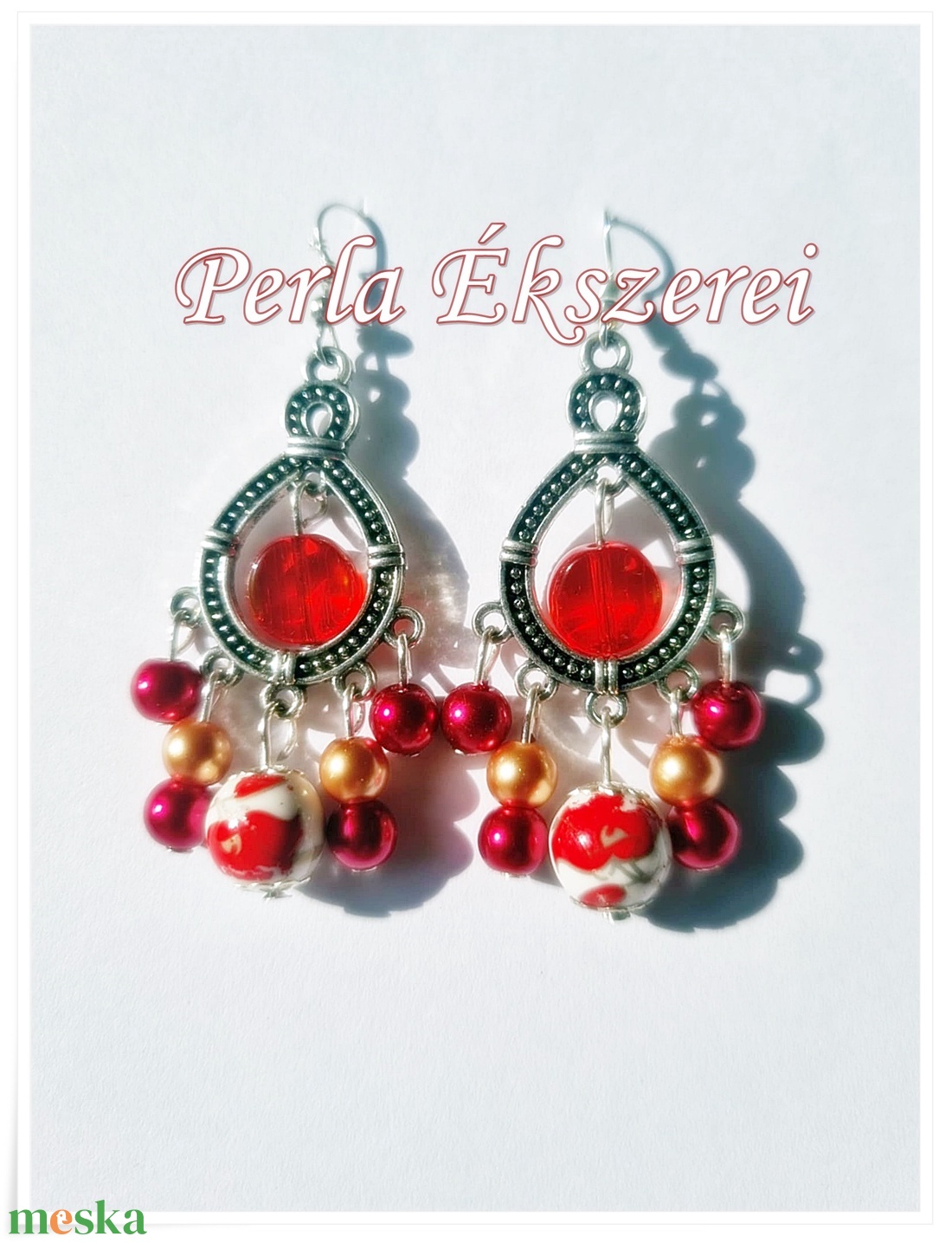 Piros pozsgás - ékszer - fülbevaló - lógó fülbevaló - Meska.hu Piros pozsgás - ékszer - fülbevaló - lógó fülbevaló - Meska.hu