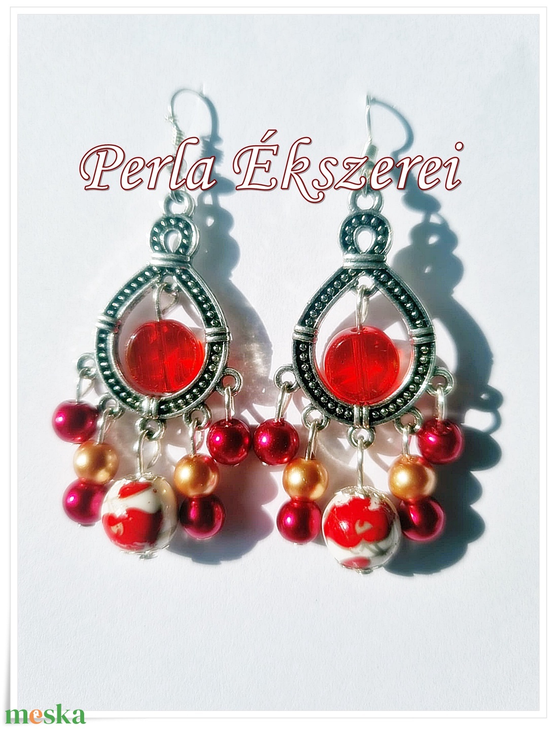 Piros pozsgás - ékszer - fülbevaló - lógó fülbevaló - Meska.hu Piros pozsgás - ékszer - fülbevaló - lógó fülbevaló - Meska.hu
