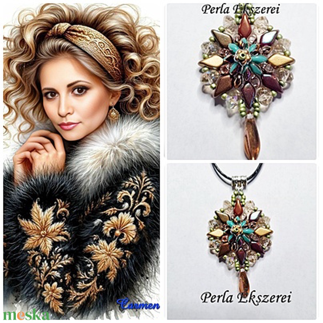 Rebeka szelence medál - ékszer - nyaklánc - medálos nyaklánc - Meska.hu