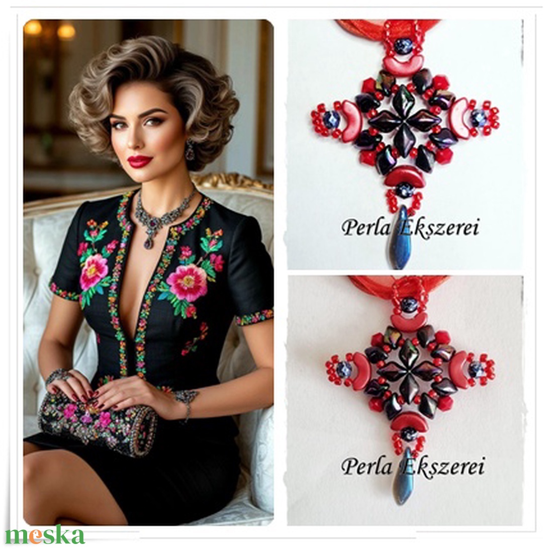 Pippa kereszt medál - ékszer - nyaklánc - medálos nyaklánc - Meska.hu