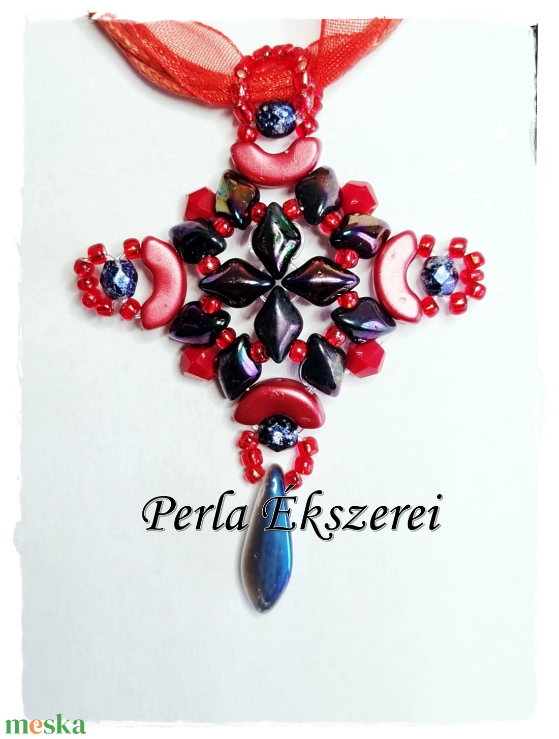 Pippa kereszt medál - ékszer - nyaklánc - medálos nyaklánc - Meska.hu