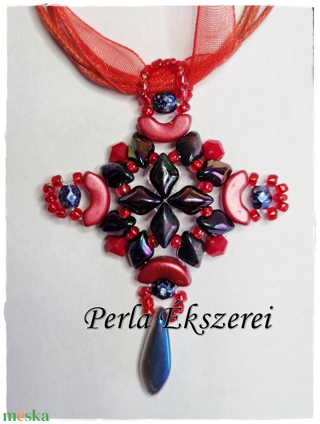 Pippa kereszt medál - ékszer - nyaklánc - medálos nyaklánc - Meska.hu