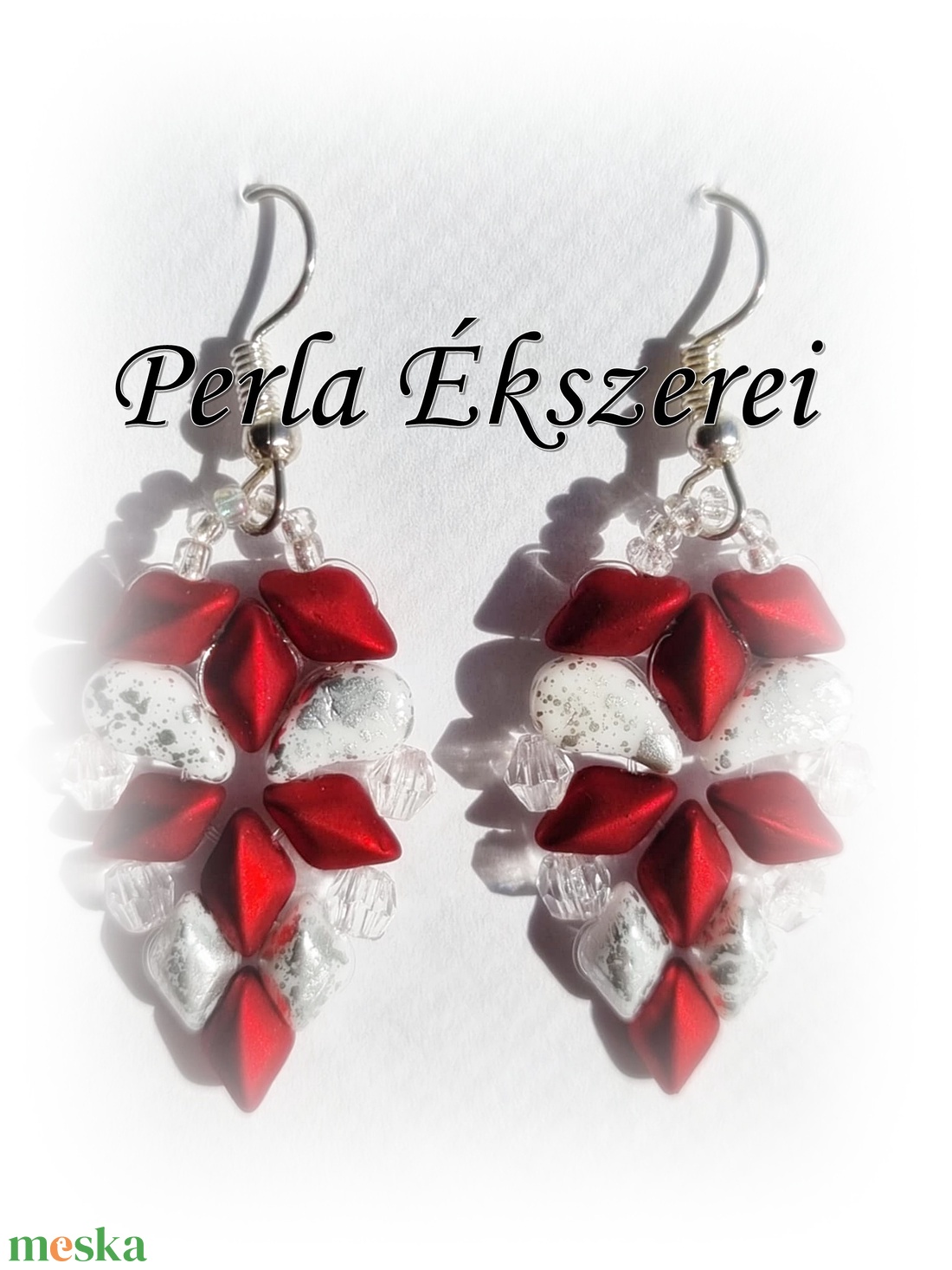 Kamilla fülbevaló - ékszer - fülbevaló - lógó fülbevaló - Meska.hu