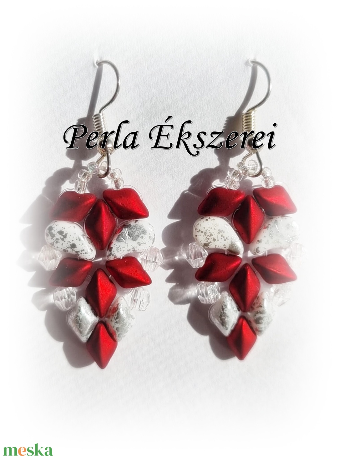 Kamilla fülbevaló - ékszer - fülbevaló - lógó fülbevaló - Meska.hu