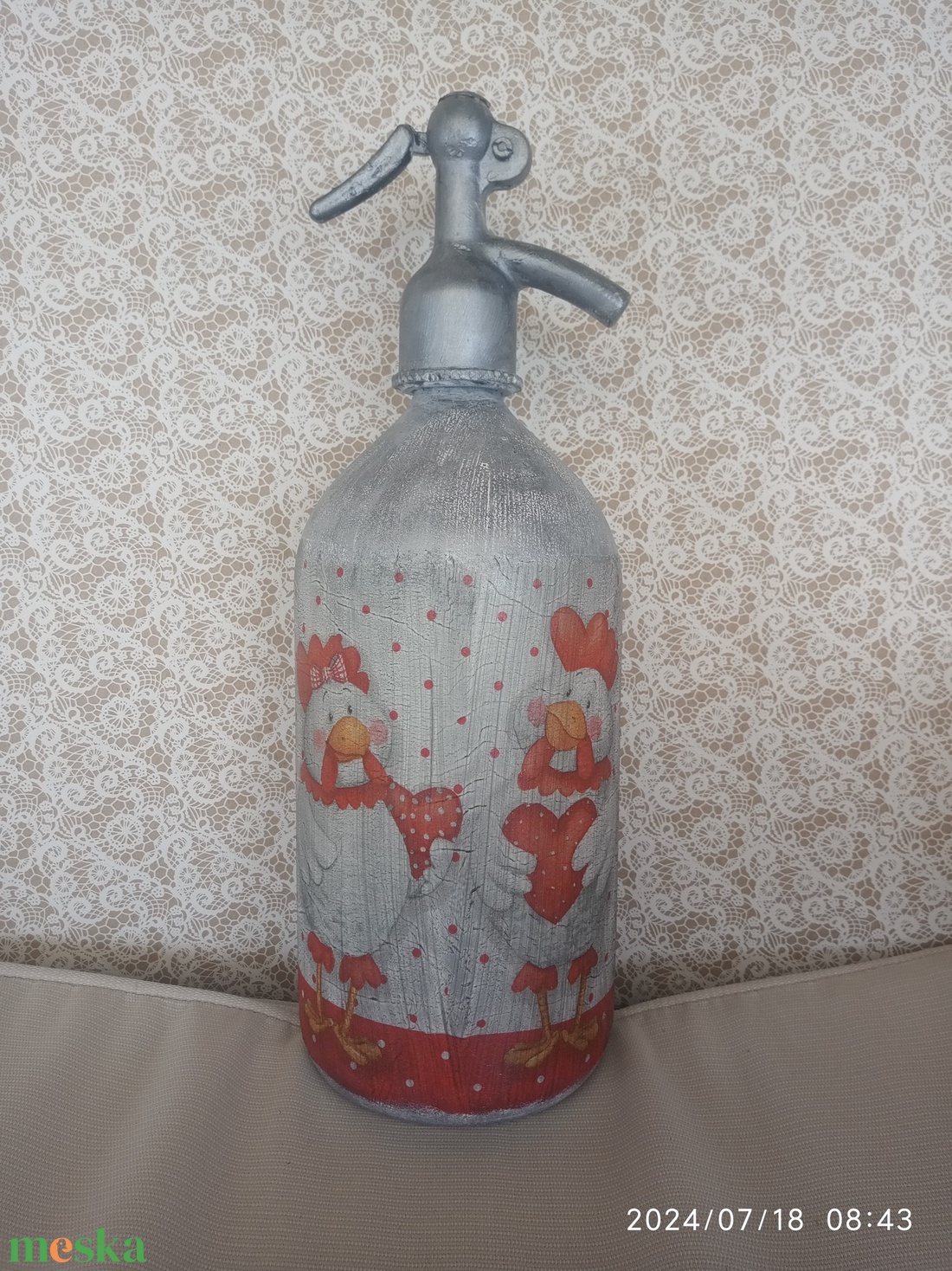 Retro szódásüveg - otthon & életmód - dekoráció - asztal és polc dekoráció - díszüveg - Meska.hu