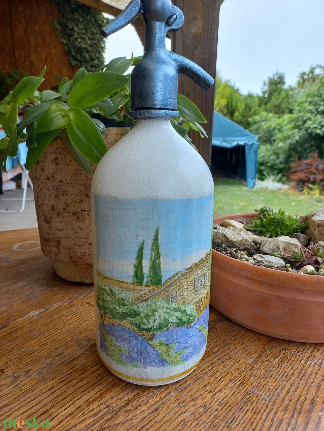 Retro szódásüveg - otthon & életmód - dekoráció - asztal és polc dekoráció - díszüveg - Meska.hu