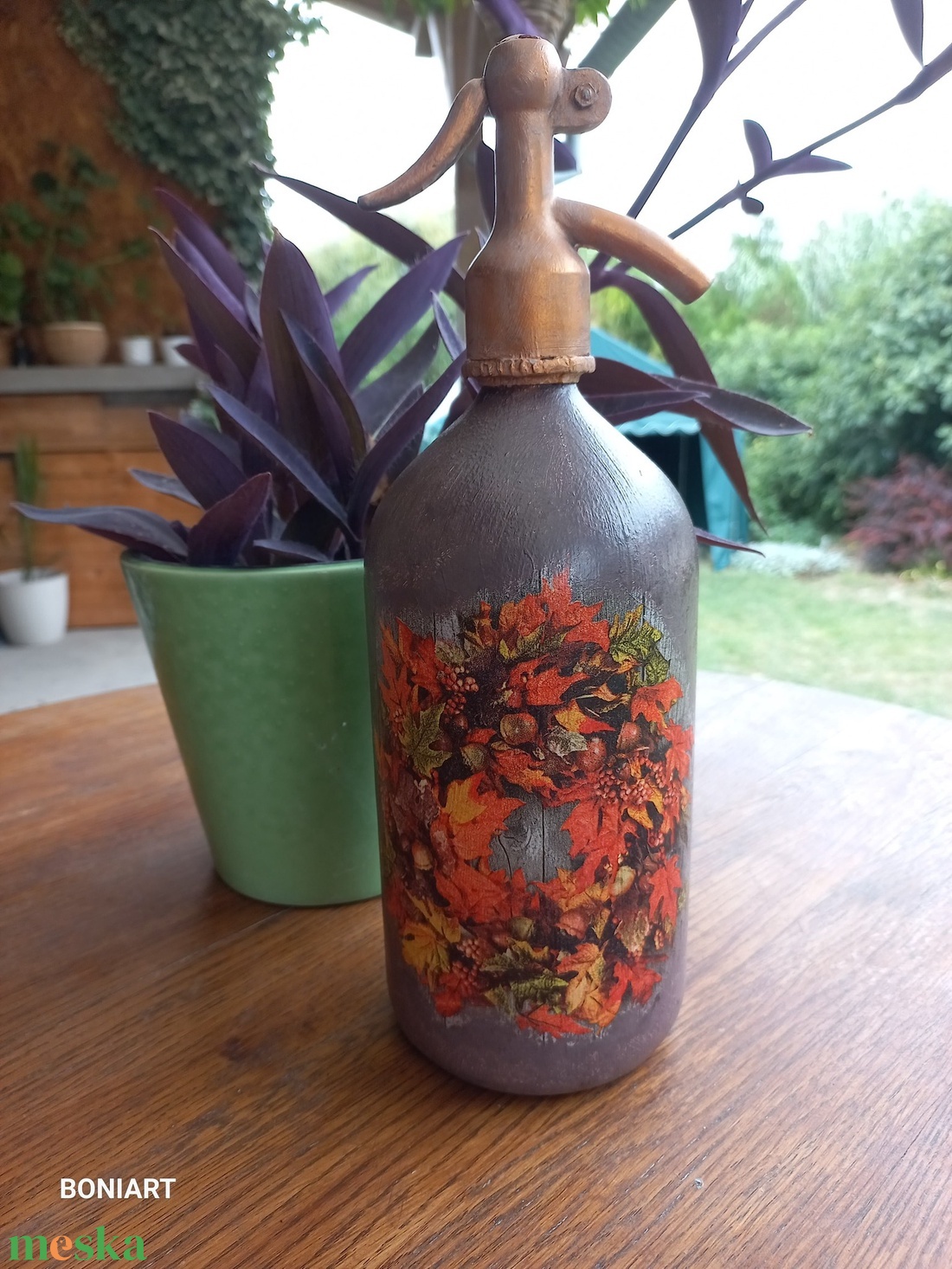 Retro szódásüveg - otthon & életmód - dekoráció - asztal és polc dekoráció - díszüveg - Meska.hu