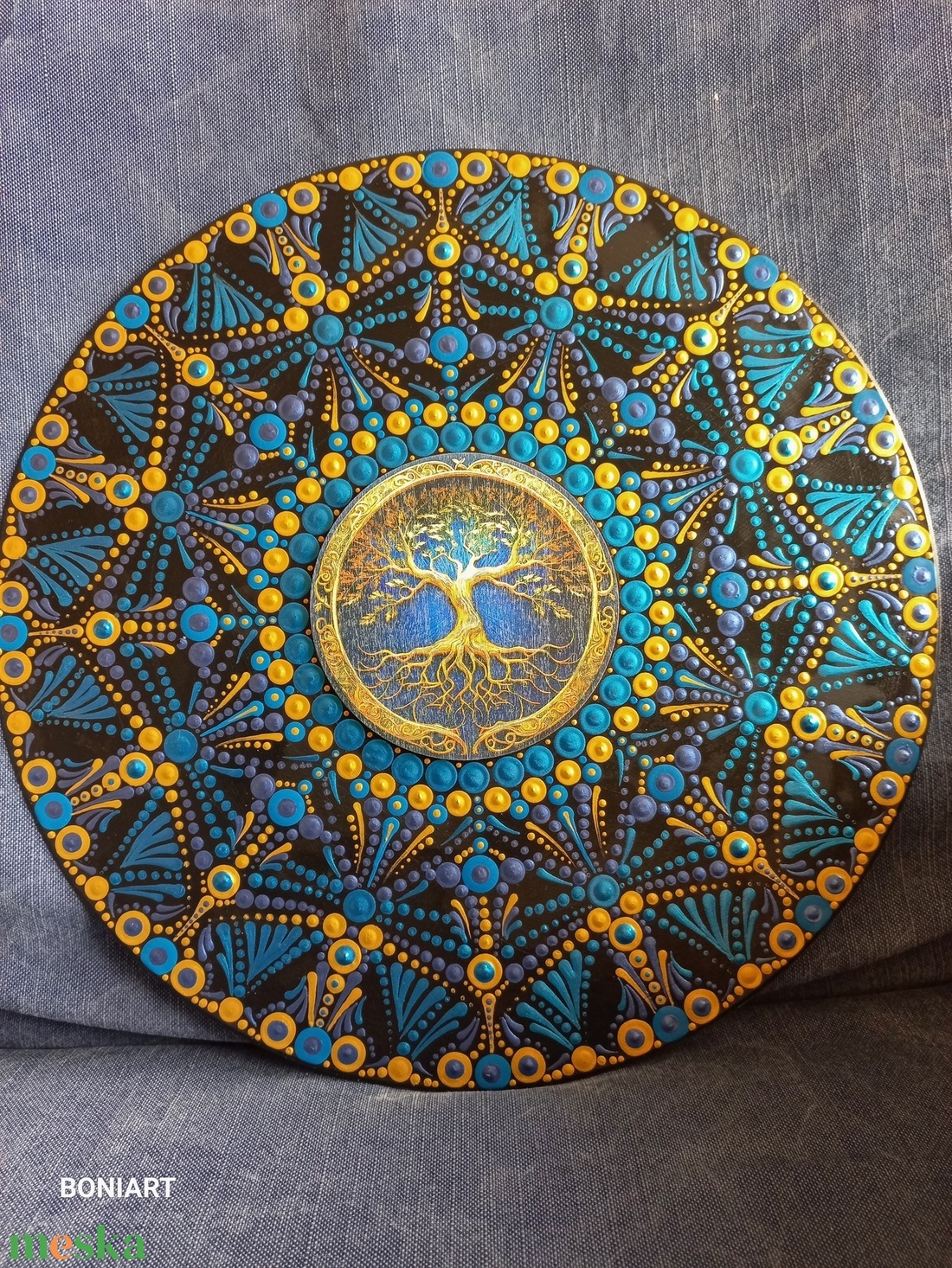 Mandala életfa mintával - otthon & életmód - dekoráció - spiritualitás - mandala - Meska.hu